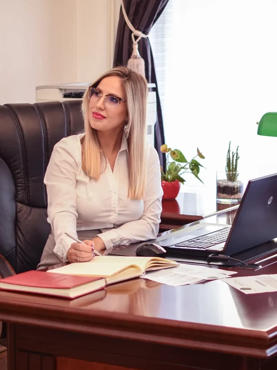 Advokat Branislava Krnić u svojoj kancelariji u Beogradu